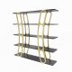 Étagère bibliothèque design Fortin 120cm Noir et Or
