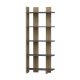 Étagère bibliothèque Galanda L65xH150cm Bois clair et Anthracite