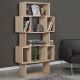 Étagère bibliothèque Iussit H160 cm Mélaminé Chêne clair