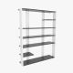 Étagère bibliothèque Mayson L120c Blanc et Anthracite