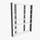 Étagère bibliothèque Mayson L120cm Noir et Blanc