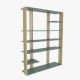 Étagère bibliothèque Mayson L120cm Or et Vert