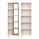 Étagère bibliothèque Mixtura L100xH162cm Chêne clair et Blanc