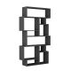 Étagère bibliothèque Torta asymétrique H168,5cm Bois Anthracite