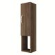 Étagère murale 1 porte et 1 étagère Hikary L22,1xH90cm Bois foncé