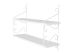 Étagère murale 2 tablettes Mitchell L72xH51cm Métal et Bois Blanc