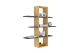 Étagère murale Aiko L96xH101cm Bois clair et Antiracite