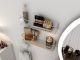 Étagère murale filaire minimaliste Metallix 7x7x33cm Métal Or