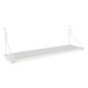 Étagère murale Mitchell L72xH27cm Métal et Bois Blanc