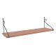 Étagère murale Mitchell L72xH27cm Métal Noir et Bois foncé