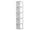 Etagères bibliothèque d'angle Clapus L33,7xH180cm Bois et Métal Blanc