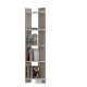 Etagères bibliothèque Mylene L45xH170cm Beige et Blanc