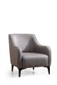 Fauteuil avec 2 coussins Torga Tissu Gris