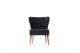 Fauteuil style scandinave Wapedale Velours Anthracite