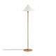 Lampadaire design Shiitake H150cm Métal Or et Blanc