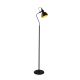 Lampadaire petite coupole Aimi 183cm Métal Noir et Or