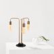 Lampe à poser Bacchio H51cm Métal Or et Noir