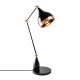 Lampe à poser bras articulé Lectio 62cm Métal Noir et Or rose