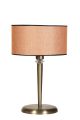 Lampe à poser classique pied évasé Verdon H55cm Métal Or et Orange