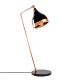 Lampe à poser clochette Lectio 60cm Métal Noir et Or rose