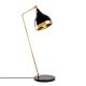 Lampe à poser clochette Lectio 60cm Métal Noir et Or