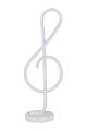 Lampe à poser design clé de sol Ludwig H47cm Métal et LED Blanc