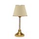Lampe à poser Rebeca H45cm Métal Or et Tissu Beige clair