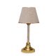 Lampe à poser Rebeca H45cm Métal Or et Tissu Beige