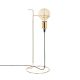 Lampe à poser support tige à boucle Adminicus Métal Or