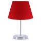 Lampe de table Accensa Métal Argent et Rouge