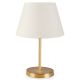 Lampe de table Accensa Métal Or et Blanc Ivoire façon maille