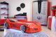 Lit d'enfant voiture de course Acura 90x190cm Rouge avec LED