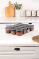 Lot de 12 boites de pots de conservation Vezin 550ml Anthracite