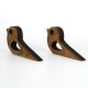 Lot de 2 cales portes Pena L14xH7cm Bois forme de Oiseau