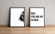 Lot de 2 tableaux  encadrés en Noir Star Wars L51xH74cm Motif Dark Vador / Je suis ton père Bois Noir et Blanc