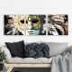 Lot de 3 tableaux Scaenicos 30cm Motif Portrait masqué de carnaval