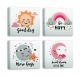 Lot de 4 tableaux décoratifs Nit Motif Enfantin positivité