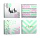 Lot de 4 tableaux Nizrug L30xH30cm Motif Mots et formes