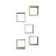 Lot de 5 étagères murales cube Pyxis L30xH30cm Blanc crème