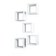 Lot de 5 étagères murales cube Pyxis L30xH30cm Blanc