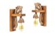 Lot de appliques murale Talo H30cm Bois massif et Jute Naturel