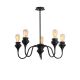 Lustre 5 lampes Xhiane D60cm Métal Noir