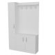 Meuble d'entrée 1 porte à gauche Lilmes L110xH180cm Bois Blanc