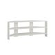 Meuble TV 2 étagères Nistus 114cm Blanc