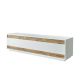 Meuble TV 3 portes battantes Meano Bois Naturel et Blanc