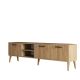 Meuble TV 3 portes Elena L180cm Chêne clair