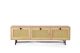 Meuble TV 3 portes en cannage Smussi 180cm Bois clair