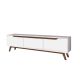 Meuble TV contemporain 180cm 3 portes Dandelis 180cm Blanc