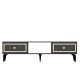 Meuble Tv design Field L150cm Anthracite et Or