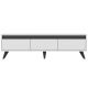 Meuble TV moderne Scorpii L150cm Blanc